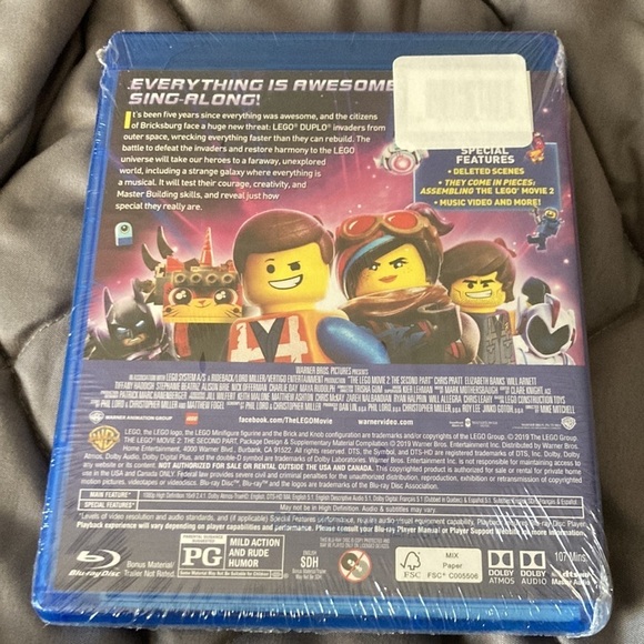 The Lego Movie the second part blu-ray movie NWT - Picture 2 of 2